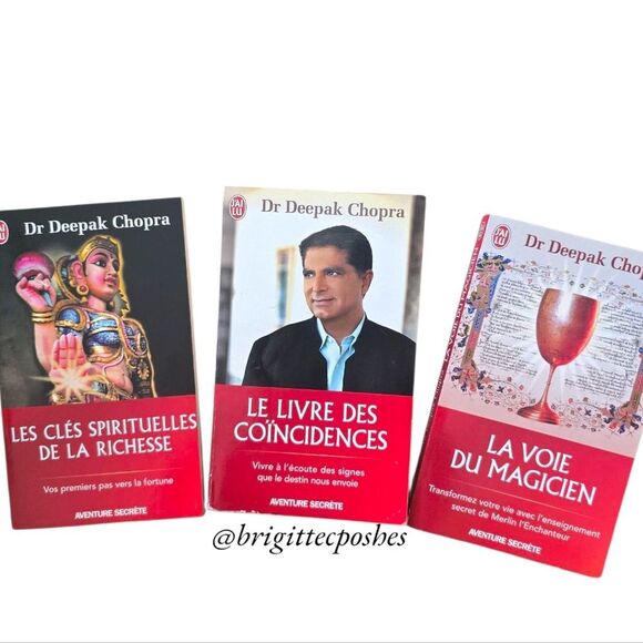 DEEPAK CHOPRA Three Paperback Books In French Language - Picture 9 of 9